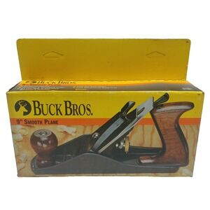 Buck Bros USA 9" Bench Plane Wood Smooth Shave Hand Planer Woodworking Tool